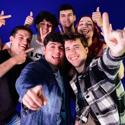 Sesión de fotos de la banda en 2023