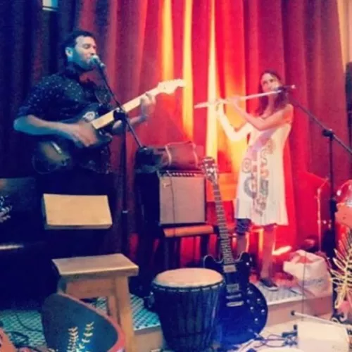 Foto de el debut de nuestro grupo en el cafe Metro