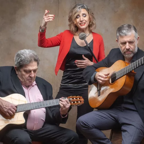 Foto tomada en estudio tocando