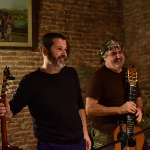Imagen de Molinero Dúo en el concierto dado en Centro La Usina Mutual Cultural, Barracas