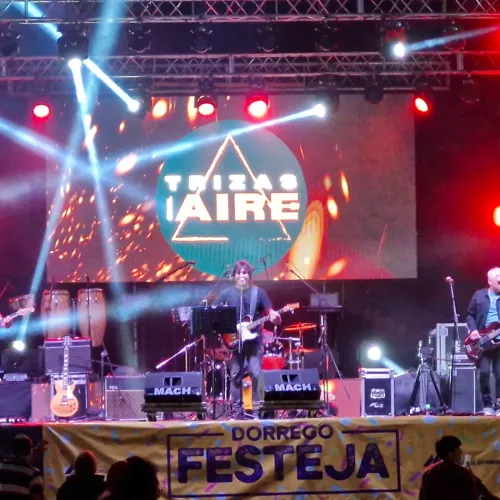Trizas en el Aire en el escenario principal de Dorrego Festeja año 2024