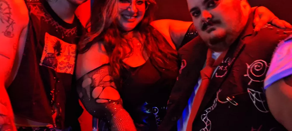 Los tres artistas de Blujäus.