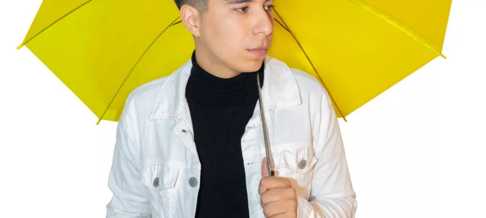 Tapa de disco-Foto de frente con Paraguas