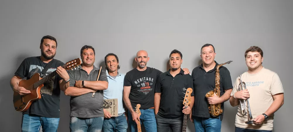 Integrantes de la banda FAM Fuerte al Medio