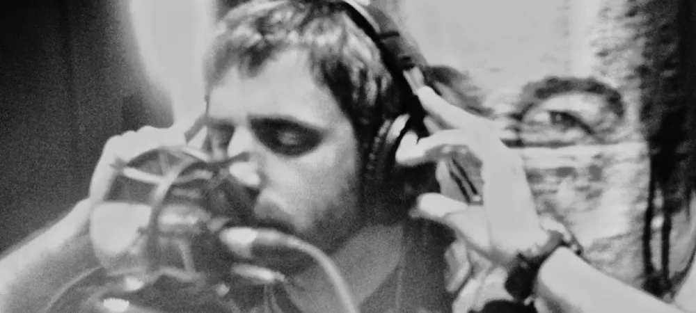 Grabando voces. 