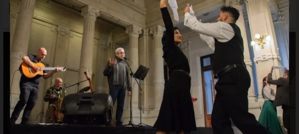 Danza compartida con musicos y actores