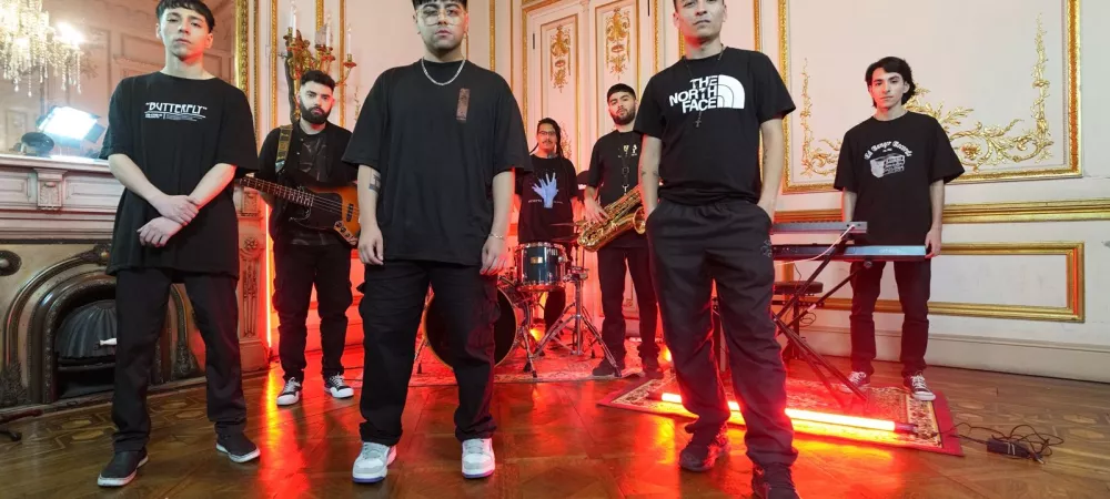 Mambo Tokio junto a Tian Vck en el marco de la grabación del próximo single