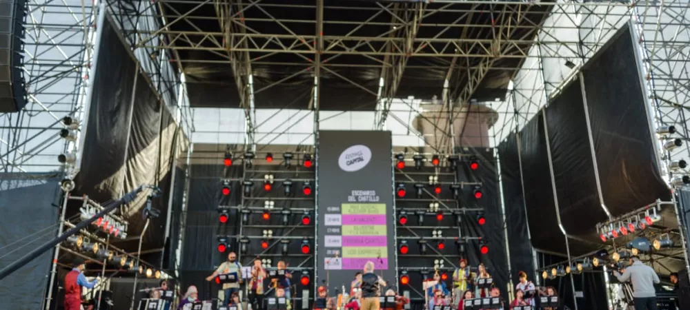 La Max Nordau Klezmer Band en el Festival Capital, ciudad de La Plata, año 2022