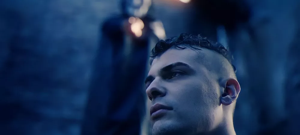 Noé Sin Suerte, en la grabacion de su videoclip para la cancion MIEDO