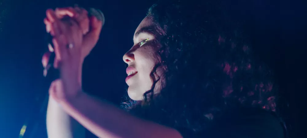 foto en vivo cantante