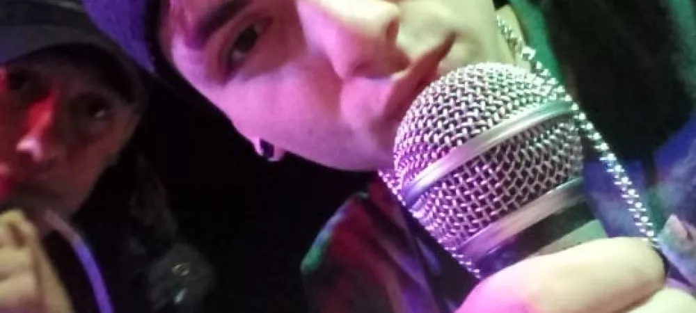 Foto en medio de un show