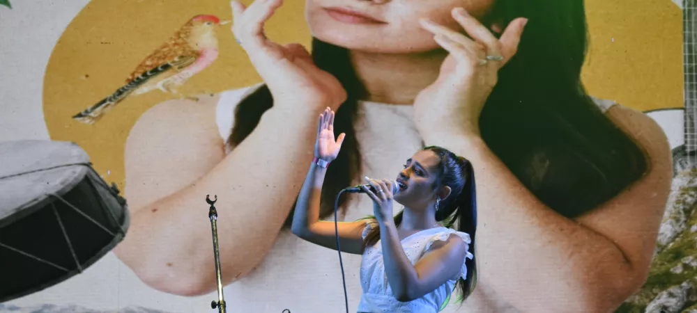 Foto de actuación en el Festival Nacional de doma y folklore de Olavarría-Marzo  2023