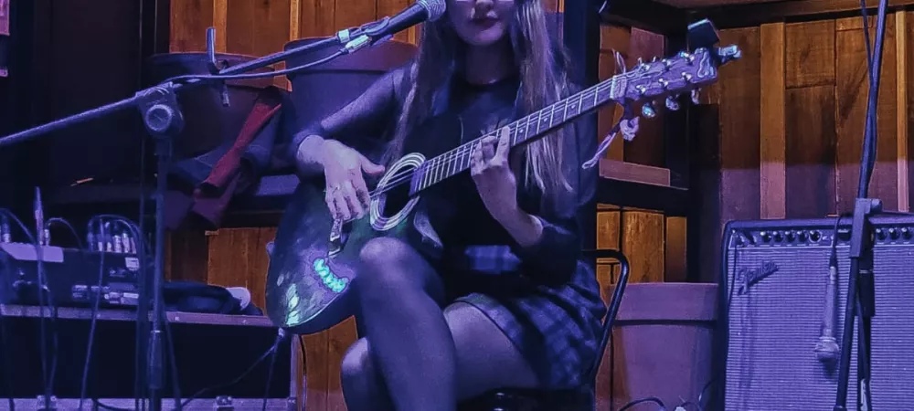 Tocando en vivo en Ogham de Balcarce